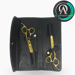 SET TIJERAS DORADAS + ESTUCHE - comprar online