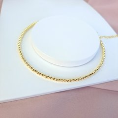 Chocker aro bolinha dourado Cód: R665Z na internet