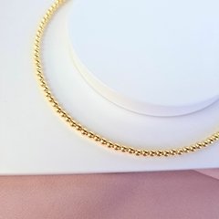 Chocker aro bolinha dourado Cód: R665Z - comprar online