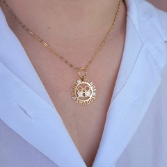 Colar filhos amados mandala dourado Cód: R339