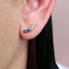 Brinco ear cuff azul Cód: G370R