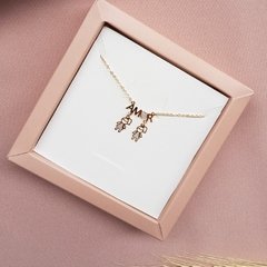 Colar filhos duas meninas amor dourado Cód: P976 - comprar online