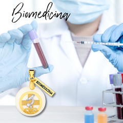 Colar biomedicina madrepérola dourado Cód: R100 - comprar online