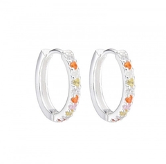 AROS ARGOLLA CUBIC MIX NARANJA - comprar online