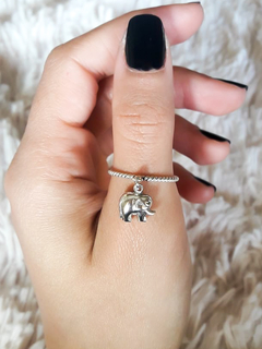 Anillo elefante colgante black en internet