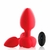 Plug anal Led em silicone com vibrador e Controle Remoto - SI