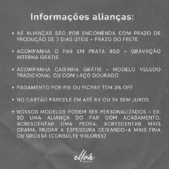 Aliança de namoro Diamond - Prata 950 (SOB ENCOMENDA) - comprar online