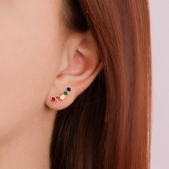 Brinco ear cuff colors - Prata 925 - comprar online