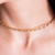 COLAR CHOKER ARO FLEXÍVEL BANHADO EM OURO 18K - comprar online