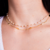 COLAR CHOKER COM PÉROLAS BANHADO EM OURO 18K na internet