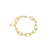 PULSEIRA ELOS FOSCOS BANHADO EM OURO 18K