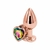 Plug Anal Metal Rosa con Joya SMALL. FT-MGJ53-S