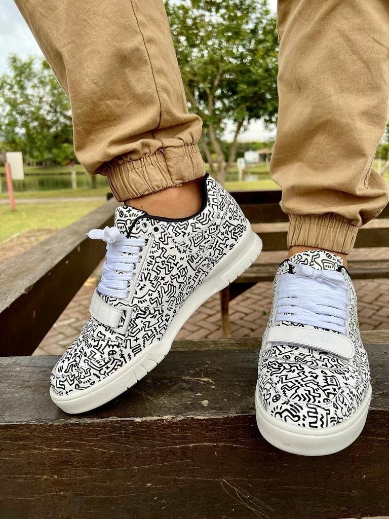 Tenis Lacoste Missouri X Keith Haring Masculino Branco