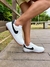 Nike Air Force Branco/ Preto/ Sola marrom na internet