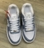 Nike Air Force One Branco/ Azul bebe/ Detalhes prata na internet