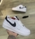 Nike Air Force One Branco/ Preto/ Detalhes em prata