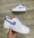 Nike Air Force One Branco/ Azul bebe