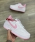 Nike Air Force One Branco/ Rose com sola rose