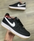 Nike Air Force Preto/ Branco/ sola marrom