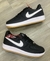 Nike Air Force Preto/ Branco/ sola marrom - comprar online