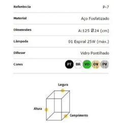 Poste de Jardim Colonial Quadrado PA7 1,25M Alumínio - Lustres Luxo