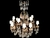 Grande e excepcional lustre com estrutura em bronze modelo VERSAILLE com 15 lâmpadas, com 151 peças em cristal de rocha, - comprar online