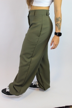 Calça Alfaiataria Verde Militar - loja online