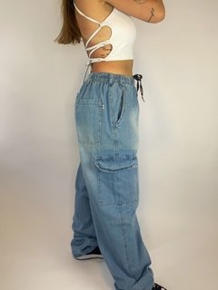 Calça Cargo Jeans clara - loja online