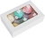 Caja Muffins/ Cup Cake con Visor cartulina blanca para 6 un - comprar online