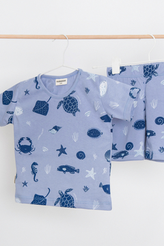 Pijama UltraMar Celeste - comprar online