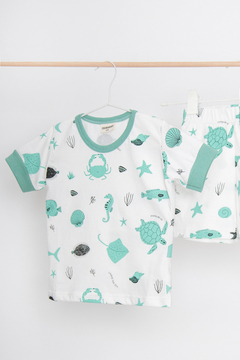 Pijama UltraMar Crudo + Jade - comprar online