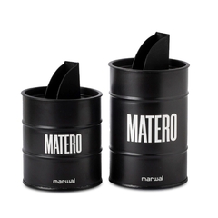 SET LATAS YERBA/AZUCAR "MATERO" - 24592