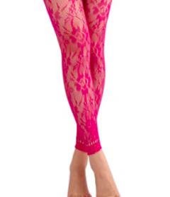 MEIA CALÇA RENDA ROSA - comprar online