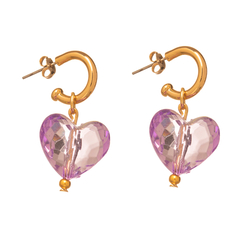 ARGOLA SWEET HEART ROXO - comprar online