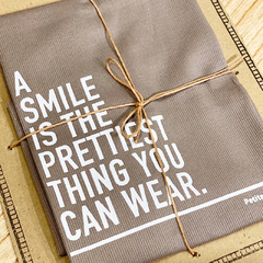 GUEST TOWEL PIQUET SMILE