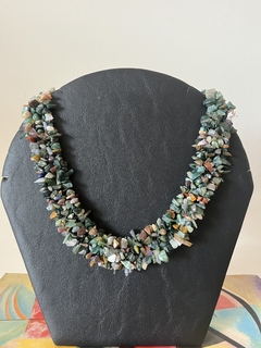 Collar piedras multicolor