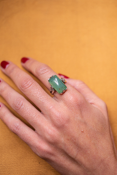 Anillo de plata con jade - comprar online