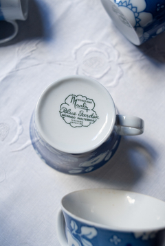 Juego de té porcelana Marly Blue Garden - Lucia Vintage