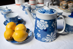 Juego de té porcelana Marly Blue Garden - comprar online