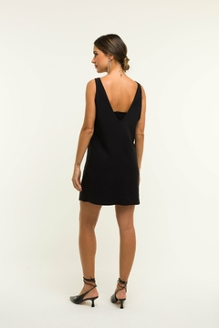 Vestido Decote V com Top - loja online