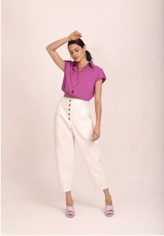 Camisa Cropped Martingale Palermo - Atma Collection