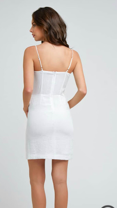 Vestido Vista Lateral Off White na internet