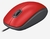 Mouse con cable Logitech M110 Silent Rojo en internet