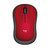 Mouse Logitech Inalámbrico M185 Rojo