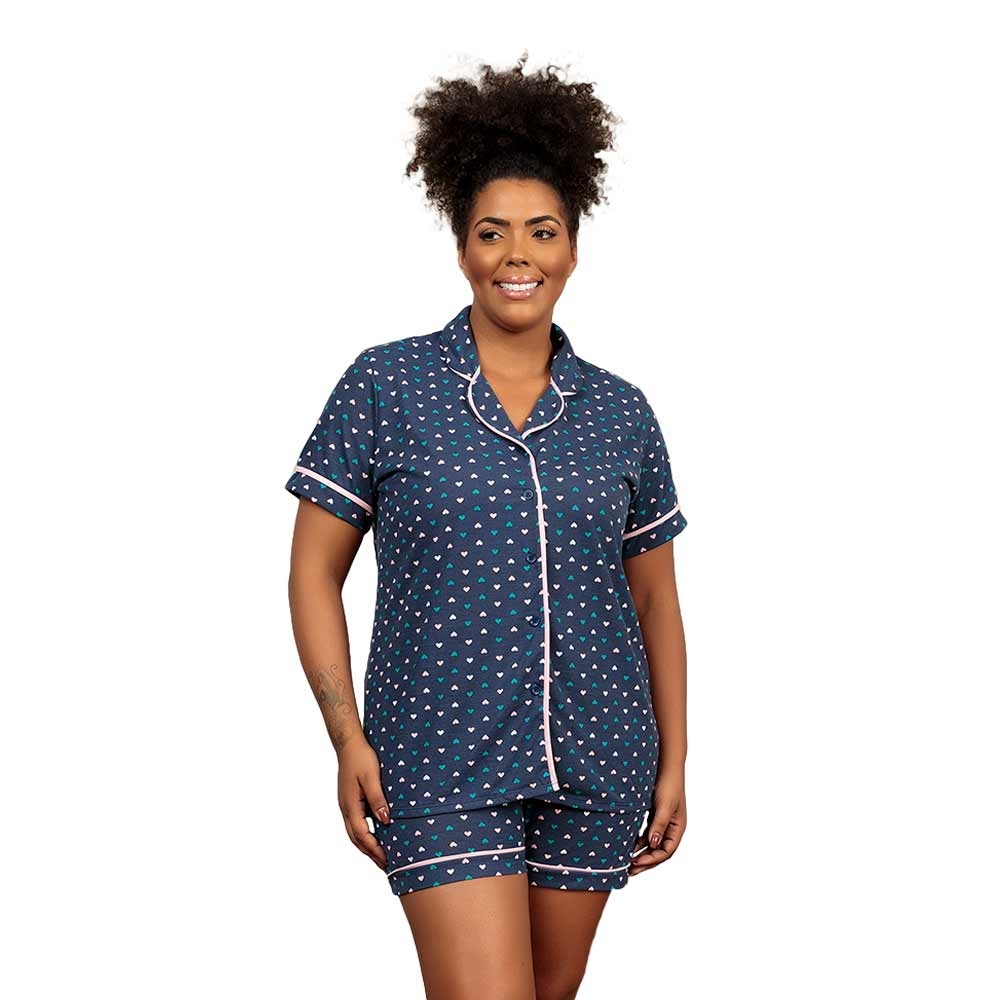 Pijama curto hot sale plus size