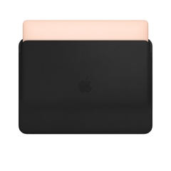 Capa em couro preto para MacBook Air e MacBook Pro de 13 polegadas - Ishop