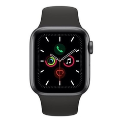 Apple Watch Series 5 GPS, 40 mm, Alumínio Cinza Espacial, Pulseira Esportiva Preto e Fecho Clássico - MWV82BZ/A