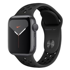 Apple Watch Nike+ Series 5 GPS, 40 mm, Alumínio Cinza Espacial, Esportiva Nike Preto / Cinza-carvão e Fecho Clássico - MX3T2BZ/A - comprar online
