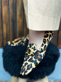 MOCASSIM COURO ANIMAL PRINT SANTA LOLLA