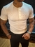 Camisa Gola Henley Canelada Branco - comprar online